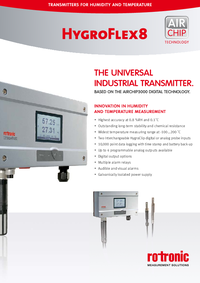 Thumbnail of document Data Sheet - HygroFlex8 Series Humidity Transmitters